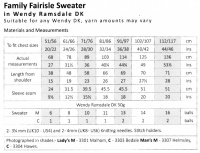 Knitting Patterns - Wendy 5947 - Ramsdale DK - Family Fairisle Sweater